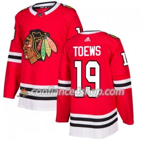 Adidas Maillot de Hockey Chicago Blackhawks Jonathan Toews 19 2017-2018 Rouge Authentic - Homme